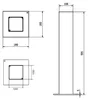 Oplaadstation voor smartphones. Laadpaal met 2x USB-A, 2x Productafbeelding-voorbeeld 2
