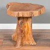 Massivholz Teak Beistelltisch MELAYA Natural ca.D 45cm Produktbild-Vorschau 2