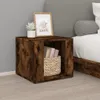 vidaXL Nočný stolík Smoked Oak 41x40x36 cm odvodený výrobok Náhľad obrázku produktu 1