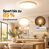 Led Deckenleuchte 4300lm Flach Lampe Decke 36W 37CM Produktbild-Vorschau 4
