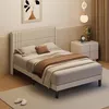A bedroom scene with a bed, nightstand, and artwork. Náhľad obrázku produktu