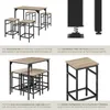 tectake® Bartisch-Set Edinburgh 5-teilig mit Produktbild-Vorschau 4