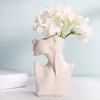 Weiß Vasen, Nordischer Stil Deko Blumenvase, Tischvase, für Produktbild-Vorschau 6