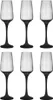 6 Sektgläser 210ml mit schwarzem Stiel Champagner Produktbild-Vorschau 3