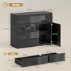 HOMCOM Sideboard, Kommode mit 5 Schubladen, verstellbarem Produktbild-Vorschau 3