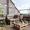 Vicco Palettenkissen Set Flocken, 120 x 80 cm 3 Teile, Sand Produktbild-Vorschau 5