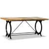 vidaXL Table de salle à manger en vieux bois massif 180 cm Voir les images du produit 7