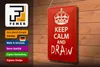 Blechschild Spruch 20x30cm Keep Calm and draw Produktbild-Vorschau 4