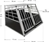Juskys Alu Hunde-Transportbox XL - 96 × 90 × 71 cm – Auto Produktbild-Vorschau 10