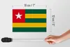 Holzschild Flagge Togos 18x12 cm Flag of Togo Dekoration Produktbild-Vorschau 6