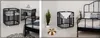Two split images showing a crib and a bed in a room setting. Produktbild-Vorschau