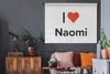 MuchoWow® Wandteppich Wandbehang Ich liebe - Naomi - Produktbild-Vorschau 5