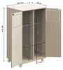 Müllschrank Sideboard Kommode mit 2 Fächern zur Produktbild-Vorschau 6
