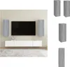 vidaXL TV-Schränke 2 Stk. Grau Sonoma 30,5x30x90 cm Produktbild-Vorschau 1