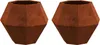 vidaXL Pflanzkübel 2 Stk. Rostig 50 x 50 x 40 cm Produktbild-Vorschau 1