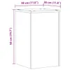 vidaXL Supporto per piante 2 pz. Rovere artigianale Anteprima dell’immagine prodotto 8