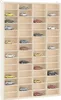 A display case filled with miniature cars. Produktbild-Vorschau