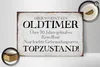 Holzschild Spruch 30x20cm hier wohnt Oldtimer über 70 Produktbild-Vorschau 2