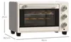 HOMCOM Mini Backofen 21L Pizzaofen Miniofen mit Backblech Produktbild-Vorschau 3