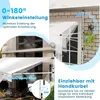 COSTWAY Marquise à pince, 400cm Marquise de balcon sans Voir les images du produit 5