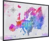 MuchoWow® MuchoWow® Gerahmtes Poster Farben - Wasserfarben Produktbild-Vorschau 1