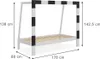 Łóżko dziecięce Vitalispa Football goal Biały 80x160 cm Bez Podgląd zdjęcia produktu 7