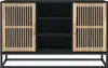 vidaXL Sideboard Schwarz 105x30x65 cm Holzwerkstoff Produktbild-Vorschau 5