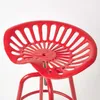 HOMESCAPES Vintage Barstuhl Traktorsitz Barhocker Metall Produktbild-Vorschau 3