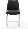 DELIFE Freischwinger Elso-Flex Echt-Leder Schwarz Produktbild-Vorschau 2