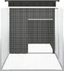 vidaXL klietka pre králiky antracitová 200x91x100 cm Náhľad obrázku produktu 3