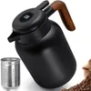 Thermoskanne mit Teesieb, 1,5L Edelstahl Isolierkanne Produktbild-Vorschau 1