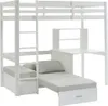 Hochbett 90 x 200 cm mit Schreibtisch, Schlafsofa und Produktbild-Vorschau 6