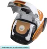 A vacuum cleaner with its top open, showing the dust bag inside. Produktbild-Vorschau
