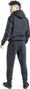 A person wearing a black tracksuit, viewed from the back. Produktbild-Vorschau