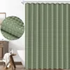 Uniqoos® Zelená sprchová závěsa 180 x 180 cm – vzor vafle, Náhled obrázku produktu 1