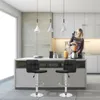 Bigzzia Barhocker 2er-Set, Barhocker mit Kunstleder und Produktbild-Vorschau 2