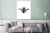 MuchoWow® Poster Biene - Insekt - Vintage - Schwarz und Produktbild-Vorschau 5