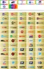 A grid of television channel logos on a gold background. Anteprima dell’immagine prodotto