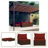The Living Store 10-tlg. Garten-Lounge-Set mit Kissen Braun Produktbild-Vorschau 1