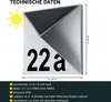 MeLiTec Solar-Hausnummer SH07, moderne LED-beleuchtete Produktbild-Vorschau 5