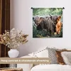 MuchoWow® Wandteppich Wandbehang Schottische Hochlandrind - Produktbild-Vorschau 2