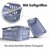 Panier à linge BigDean, lot de 3, 40 litres, avec poignées Voir les images du produit 4