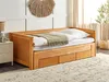 BELIANI Tagesbett Hellbraun Holz 90 x 200 cm Ausziehbar 3 Produktbild-Vorschau 2