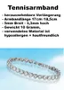 Crystal blue Tennisarmband silber funkelnde Zirkonia Länge Produktbild-Vorschau 2