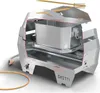 A cutaway view of a stainless steel smoker box, showing its internal components and construction. Produktbild-Vorschau