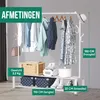 Avalo Industrieel Kledingrek - Metaal - 110x33x150 CM - Wit Productafbeelding-voorbeeld 5