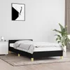 A bedroom scene with a black bed frame and bedding. Náhled obrázku produktu