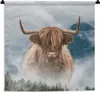 MuchoWow® Wandteppich Wandbehang Schottisches Hochlandrind Produktbild-Vorschau 1
