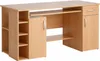 PC-Tisch Buche Schreibtisch Bürotisch Druckerfach Produktbild-Vorschau 2