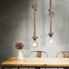 RGB LED Hängelampe, Hanfseil, H 120 cm Produktbild-Vorschau 2